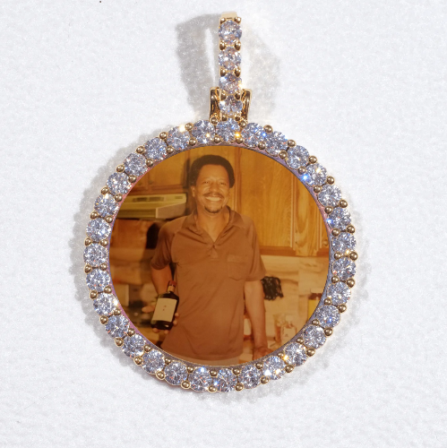 3D CIRCLE CUSTOM PICTURE PENDANT SMALL SIZE