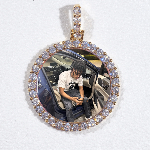 3D CIRCLE CUSTOM PICTURE PENDANT SMALL SIZE