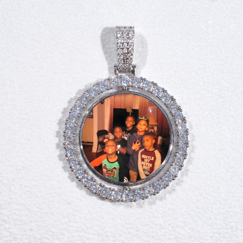 3D Spinning 2-Faced Custom Picture Pendant
