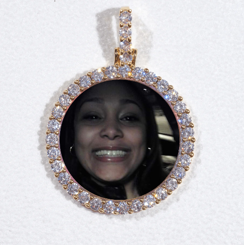 3D CIRCLE CUSTOM PICTURE PENDANT SMALL SIZE