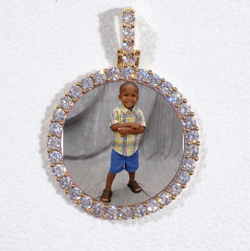 3D CIRCLE CUSTOM PICTURE PENDANT SMALL SIZE