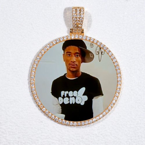 MEDIUM 3D CIRCLE CUSTOM PICTURE PENDANT