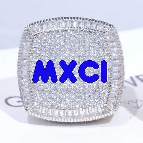 CUSTOM LETTER 3D ICED RING