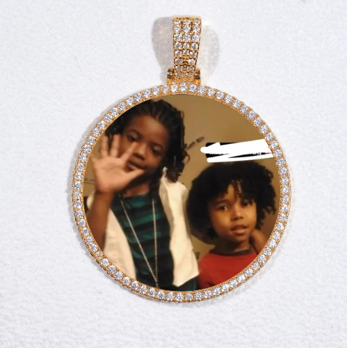 MEDIUM 3D CIRCLE CUSTOM PICTURE PENDANT