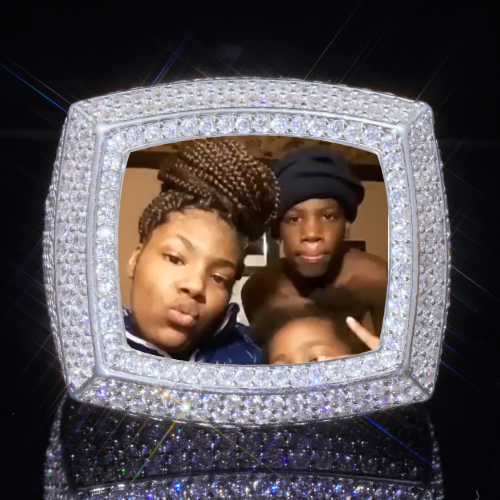 3D CUSTOM PICTURE ICED RING
