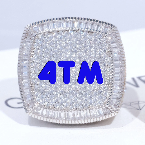 CUSTOM LETTER 3D ICED RING