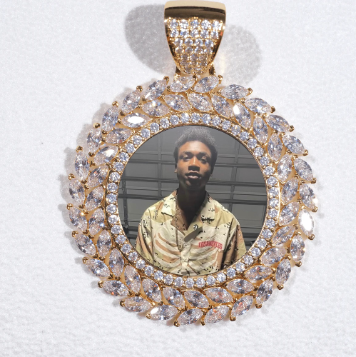 Large 3D Wheat Ear Custom Picture Pendant