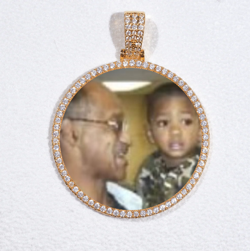 MEDIUM 3D CIRCLE CUSTOM PICTURE PENDANT