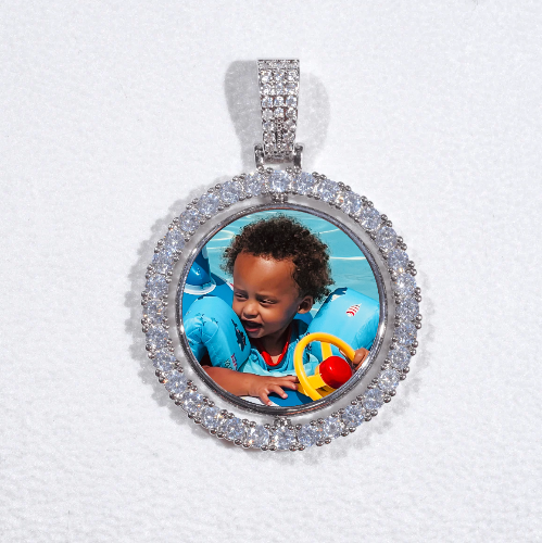 3D Spinning 2-Faced Custom Picture Pendant