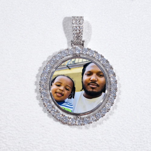 3D Spinning 2-Faced Custom Picture Pendant