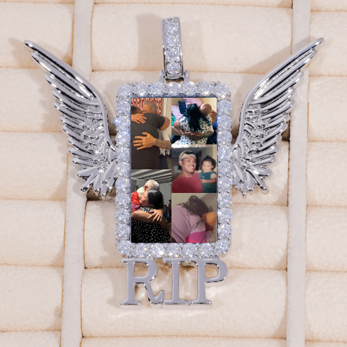 RIP WING 3D CUSTOM PICTURE PENDANT