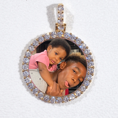 3D CIRCLE CUSTOM PICTURE PENDANT SMALL SIZE