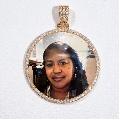 MEDIUM 3D CIRCLE CUSTOM PICTURE PENDANT