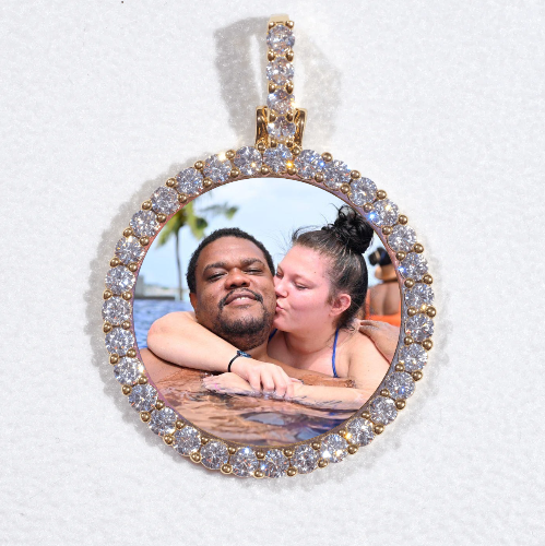3D CIRCLE CUSTOM PICTURE PENDANT SMALL SIZE