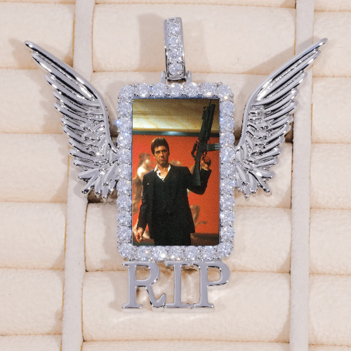 RIP WING 3D CUSTOM PICTURE PENDANT