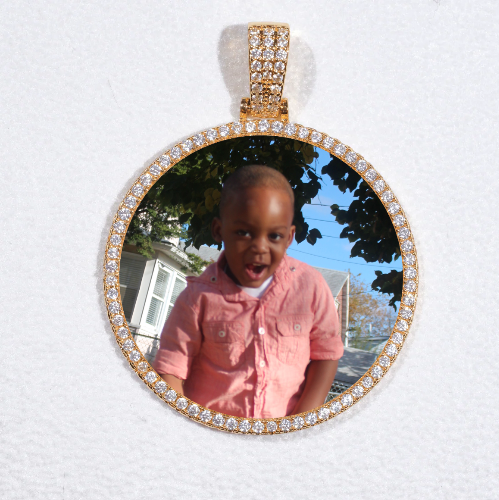 MEDIUM 3D CIRCLE CUSTOM PICTURE PENDANT