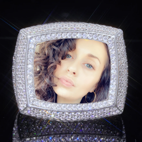 3D CUSTOM PICTURE ICED RING