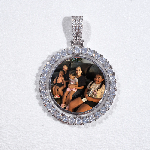 3D Spinning 2-Faced Custom Picture Pendant