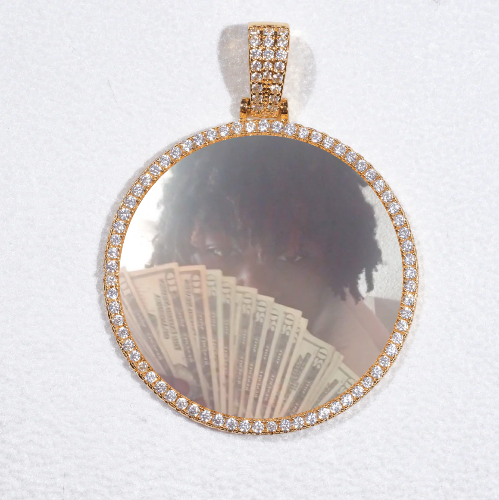 MEDIUM 3D CIRCLE CUSTOM PICTURE PENDANT