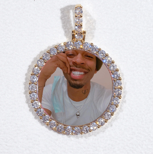 3D CIRCLE CUSTOM PICTURE PENDANT SMALL SIZE