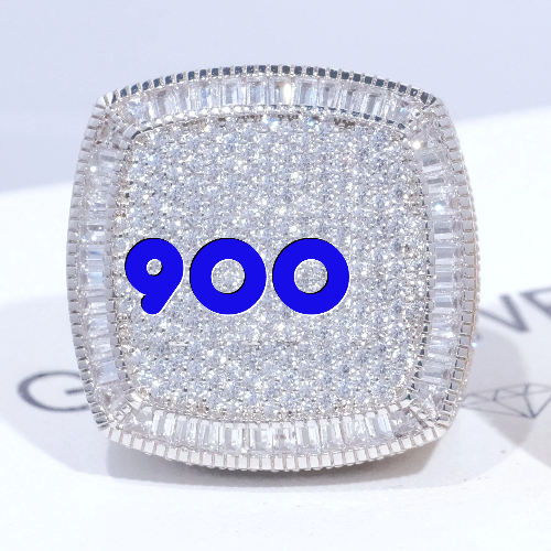CUSTOM LETTER 3D ICED RING