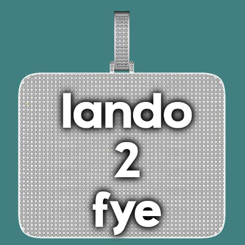CUSTOM LETTER NECKLACE 3D BIG SQUARE