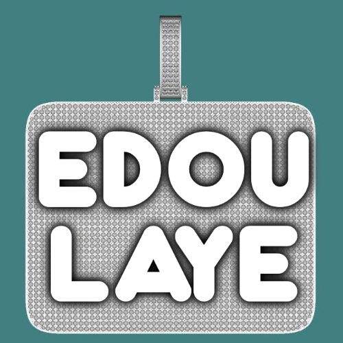 CUSTOM LETTER NECKLACE 3D BIG SQUARE