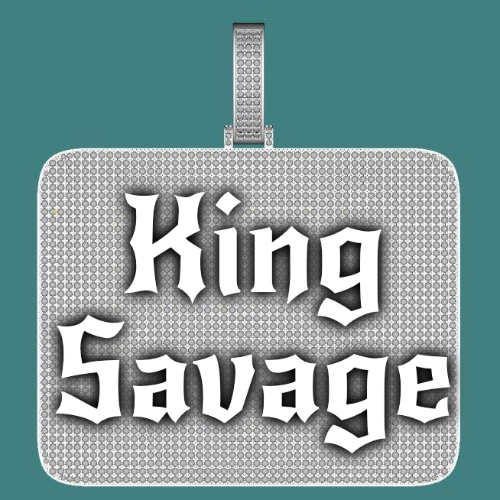 CUSTOM LETTER NECKLACE 3D BIG SQUARE