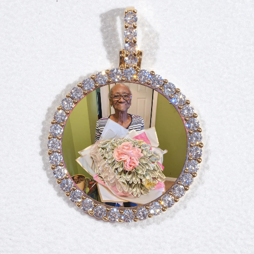 3D CIRCLE CUSTOM PICTURE PENDANT SMALL SIZE