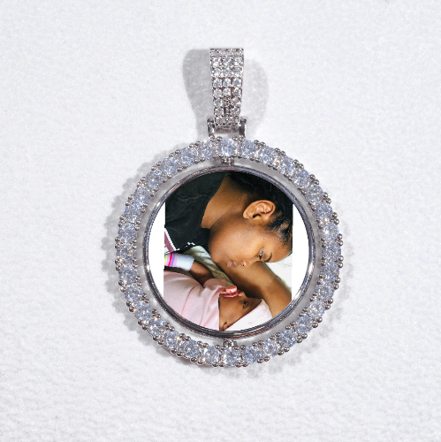3D Spinning 2-Faced Custom Picture Pendant