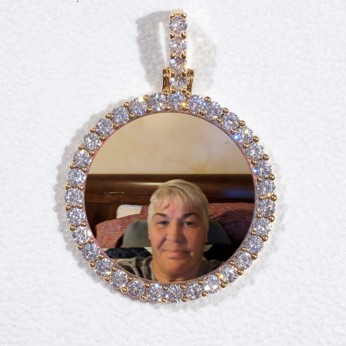 3D CIRCLE CUSTOM PICTURE PENDANT SMALL SIZE