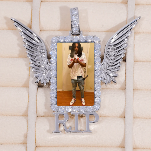 RIP WING 3D CUSTOM PICTURE PENDANT
