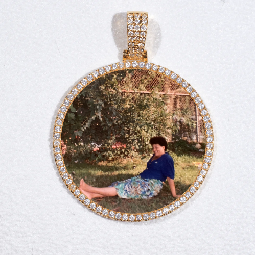 MEDIUM 3D CIRCLE CUSTOM PICTURE PENDANT