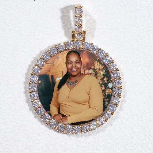 3D CIRCLE CUSTOM PICTURE PENDANT SMALL SIZE