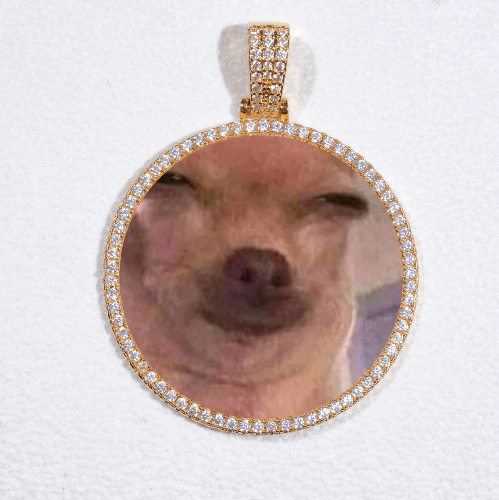 MEDIUM 3D CIRCLE CUSTOM PICTURE PENDANT