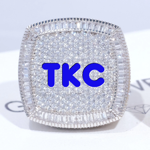 CUSTOM LETTER 3D ICED RING