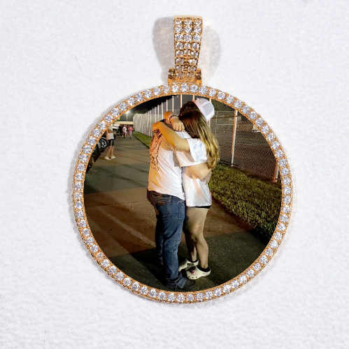 MEDIUM 3D CIRCLE CUSTOM PICTURE PENDANT