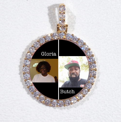 3D CIRCLE CUSTOM PICTURE PENDANT SMALL SIZE