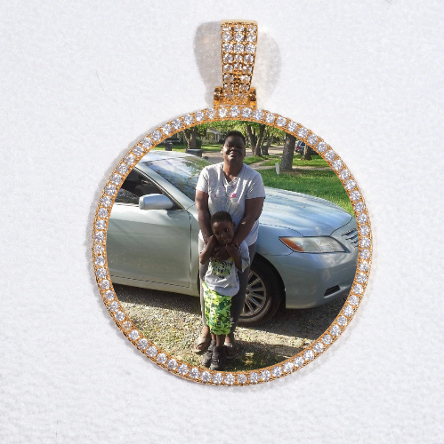 MEDIUM 3D CIRCLE CUSTOM PICTURE PENDANT
