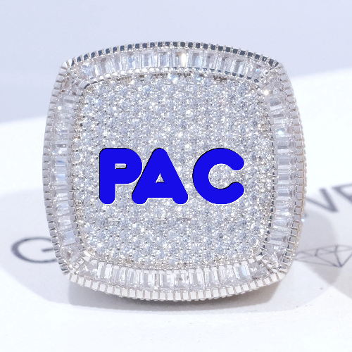 CUSTOM LETTER 3D ICED RING