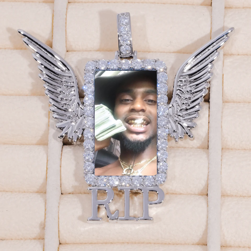 RIP WING 3D CUSTOM PICTURE PENDANT