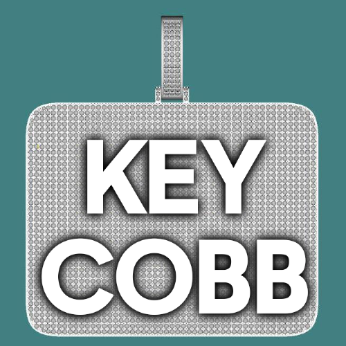 CUSTOM LETTER NECKLACE 3D BIG SQUARE