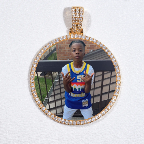 MEDIUM 3D CIRCLE CUSTOM PICTURE PENDANT