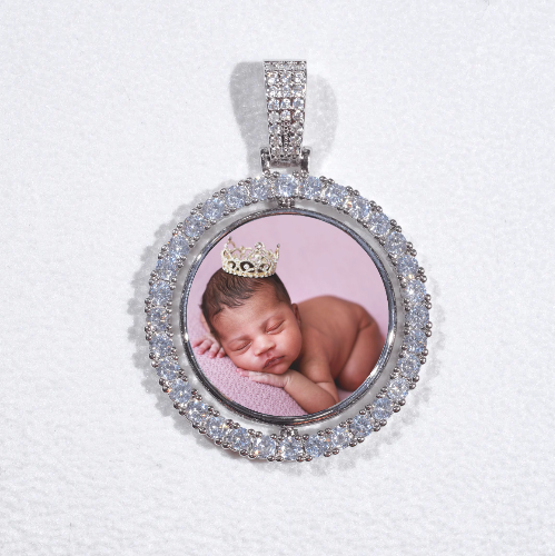 3D Spinning 2-Faced Custom Picture Pendant
