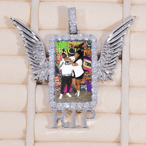 RIP WING 3D CUSTOM PICTURE PENDANT