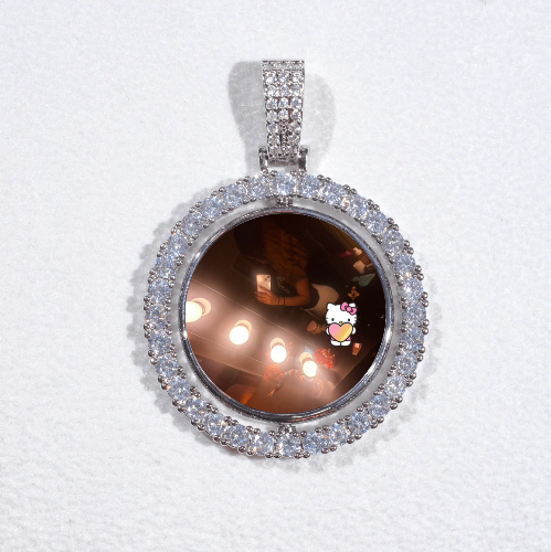 3D Spinning 2-Faced Custom Picture Pendant