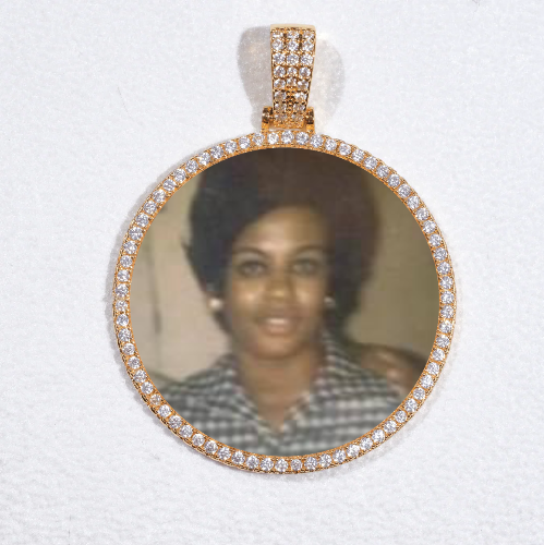 MEDIUM 3D CIRCLE CUSTOM PICTURE PENDANT