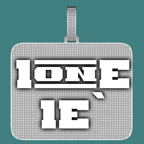 CUSTOM LETTER NECKLACE 3D BIG SQUARE