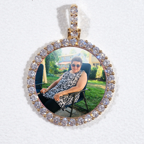 3D CIRCLE CUSTOM PICTURE PENDANT SMALL SIZE