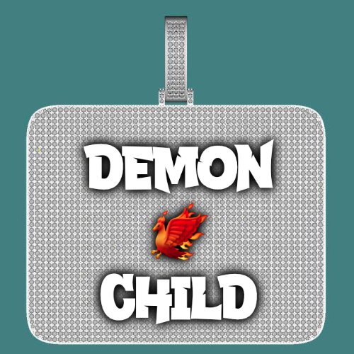 CUSTOM LETTER NECKLACE 3D BIG SQUARE